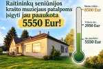 Thumbnail for the post titled: Muziejaus patalpoms įsigyti dar trūksta 2950 Eur, jau paaukota 5550 Eur!