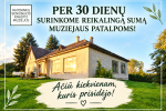 Thumbnail for the post titled: Per 30 dienų surinkome 8 500 eurų muziejaus patalpoms! Ačiū, kad patikėjote mūsų svajone!
